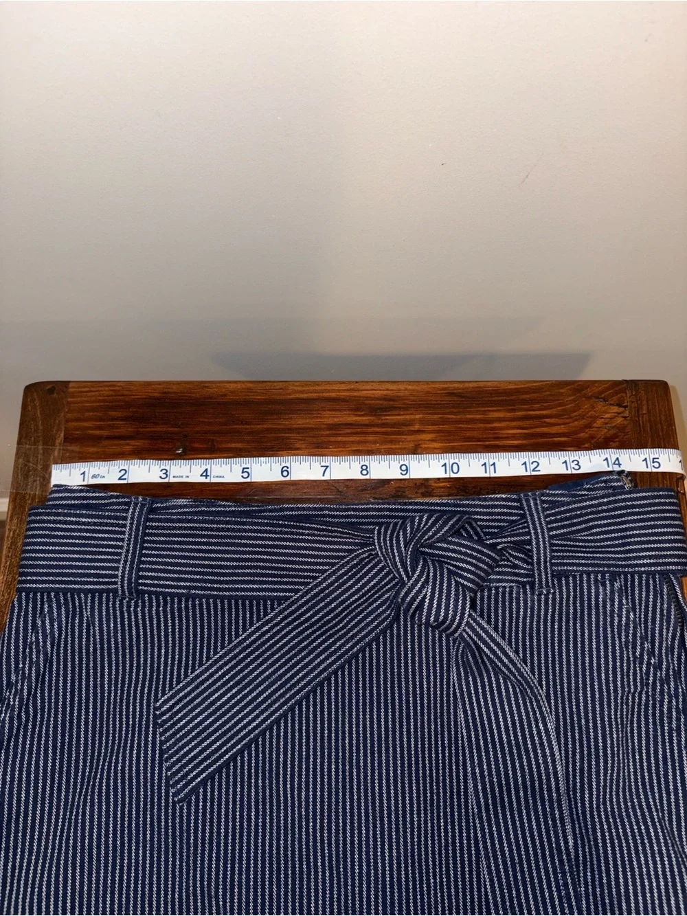 LOFT Textured Stripe Belted Mini Pocket Skirt Size 2